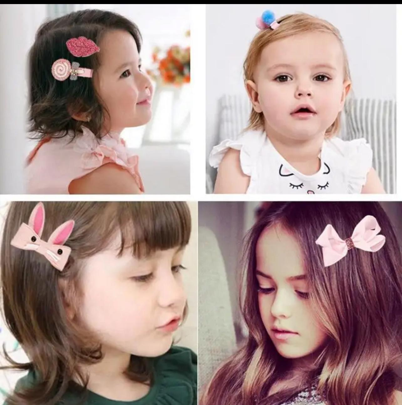 Boîte Cadeau Accessoires Cheveux Fille:18 Chouchous et Barrettes Mignonnes + 1 Barrette de Princesse Offerte